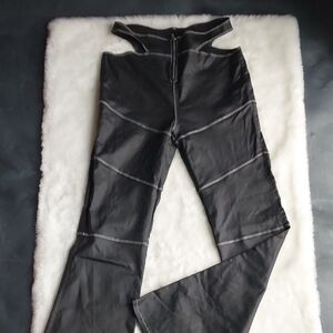 Black and White Boot Cut Flare Pants